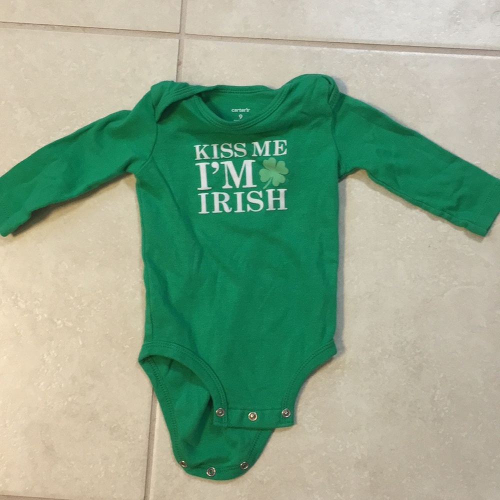 Saint Patrick’s day baby long sleeve onesie